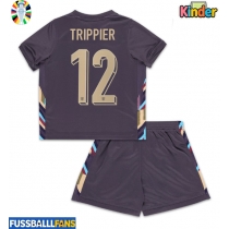 England Kieran Trippier #12 Auswärts Trikotsatz Kinder EM 2024 Kurzarm (+ Kurze Hosen)